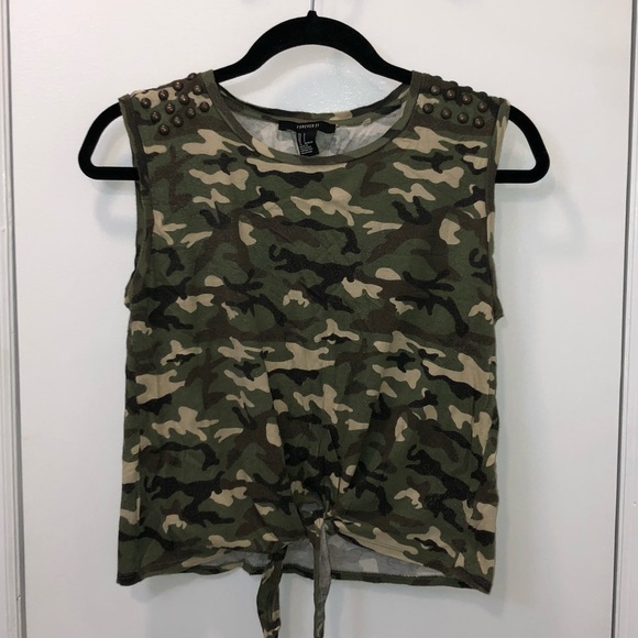 camo tank tops forever 21